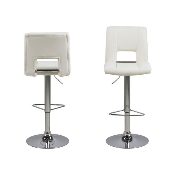 Set 2 scaune pentru bar Actona Wilma Barstool, alb-image-1