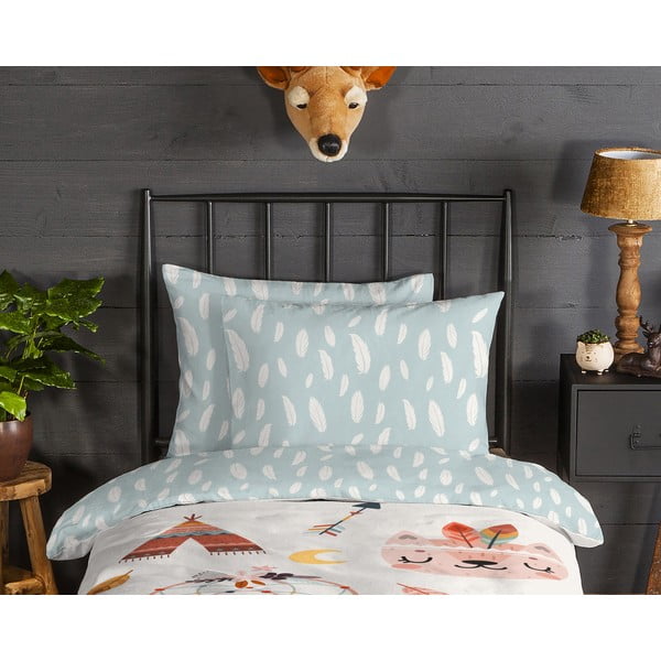 Lenjerie de pat pentru copii din flanelă pentru pat de o persoană 140x200 cm Dreamy – Good Morning-image-2