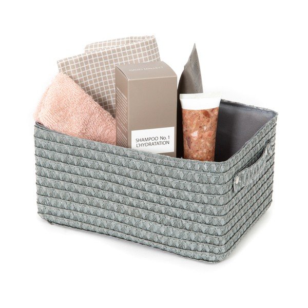 Coș de depozitare gri Compactor Lilou, 23 x 12 cm-image-1