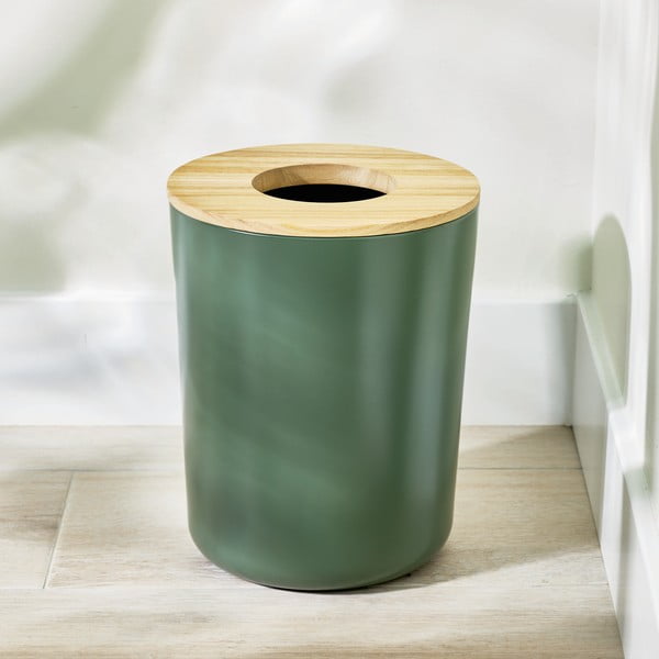 Coș de gunoi iDesign Eco Vanity, verde-image-1