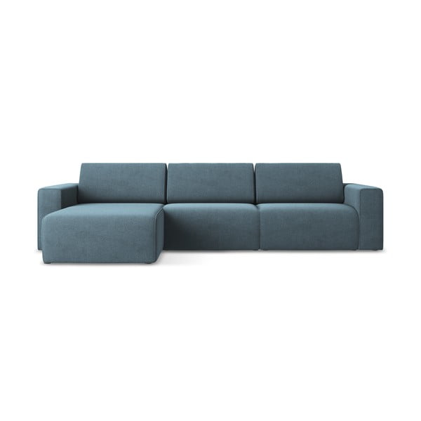 Colțar modular albastru (cu colț pe partea stângă) Kalea – Makamii