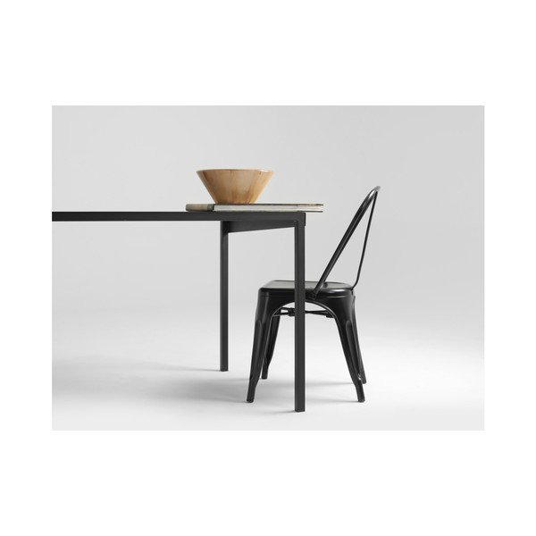 Masă metalică CustomForm Obroos, 140 x 80 cm, negru-image-2