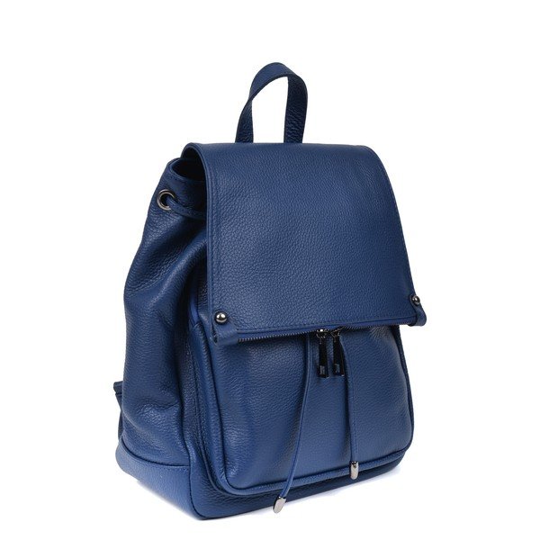 Rucsac din piele Roberta M Aida, albastru-image-1