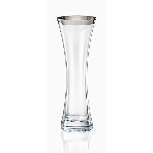 Vază din sticlă Crystalex Frost, înălțime 19,4 cm