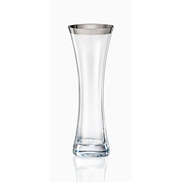 Vază din sticlă Crystalex Frost, înălțime 19,4 cm