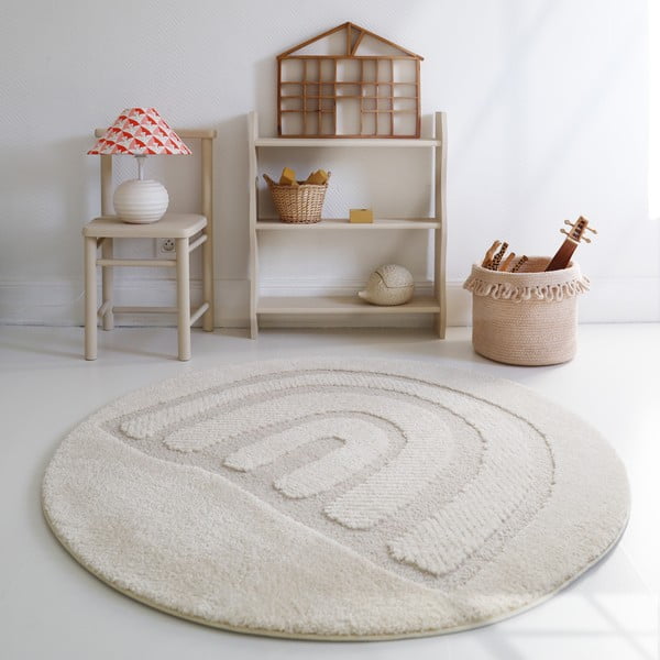 Covor pentru copii crem ø120 cm Rainbow Dream S – Nattiot-image-2