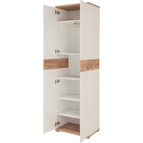Șifonier alb cu aspect de lemn de stejar 59x199 cm Topix – Germania-image-3
