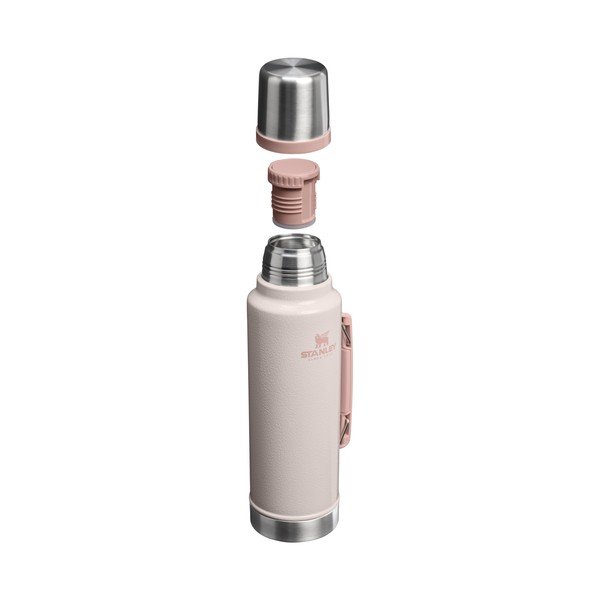 Termos roz deschis din oțel inoxidabil 1,4 l Legendary Classic Bottle Hammertone Rose Quartz – Stanley-image-1