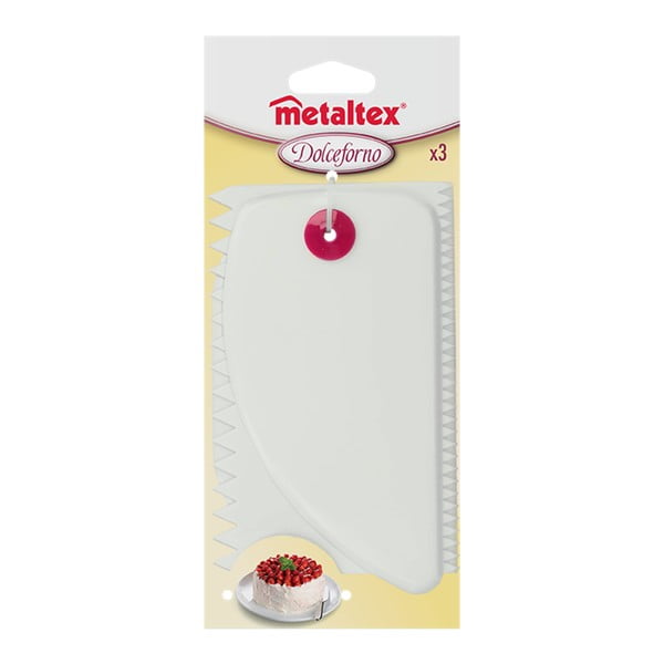 Set 3 spatule din plastic Metaltex, alb-image-1
