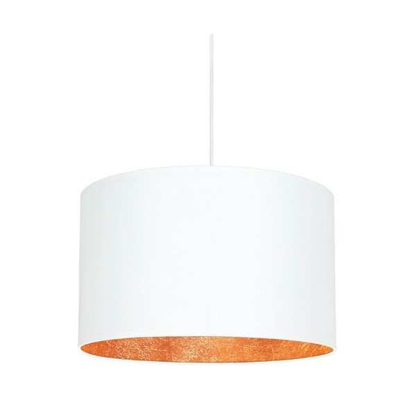 Lustră cu două brațe Sotto Luce Mika, ⌀ 40 cm, alb - arămiu-image-1