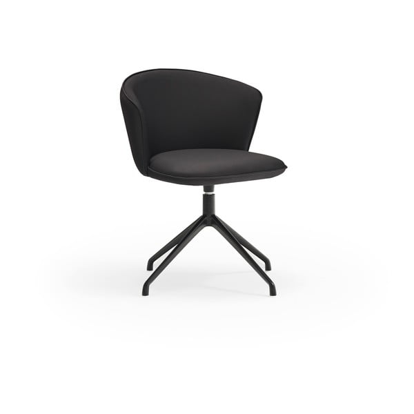 Scaune de dining negre rotative 2 buc. Add – Teulat