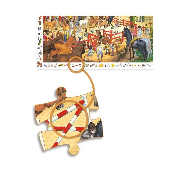 Puzzle pentru copii Djeco Observation Horse-image-2
