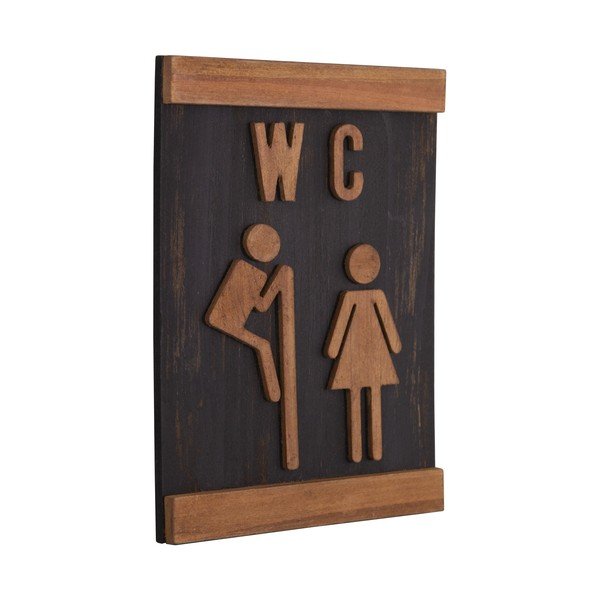 Semn 16x21 cm WC – Antic Line-image-1