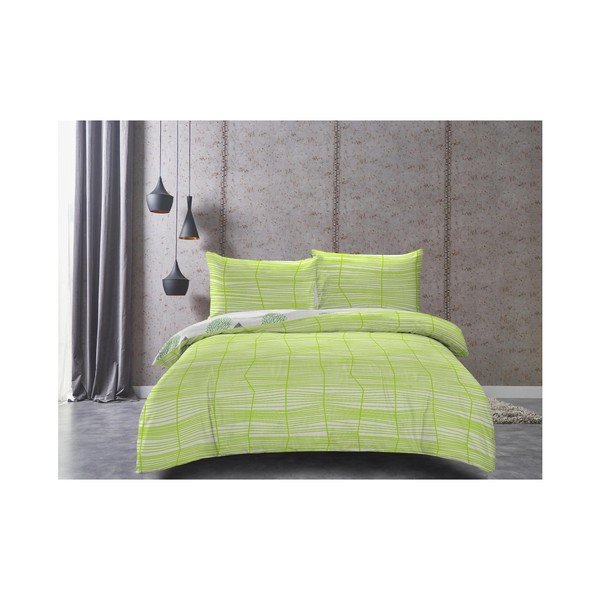 Lenjerie de pat din bumbac satinat DecoKing Greenleaf, 135 x 200 cm-image-2