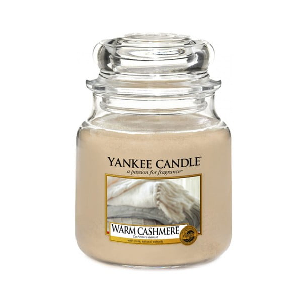 Lumânare parfumată Yankee Candle Warm Cashmere, timp de ardere 65 - 90 ore