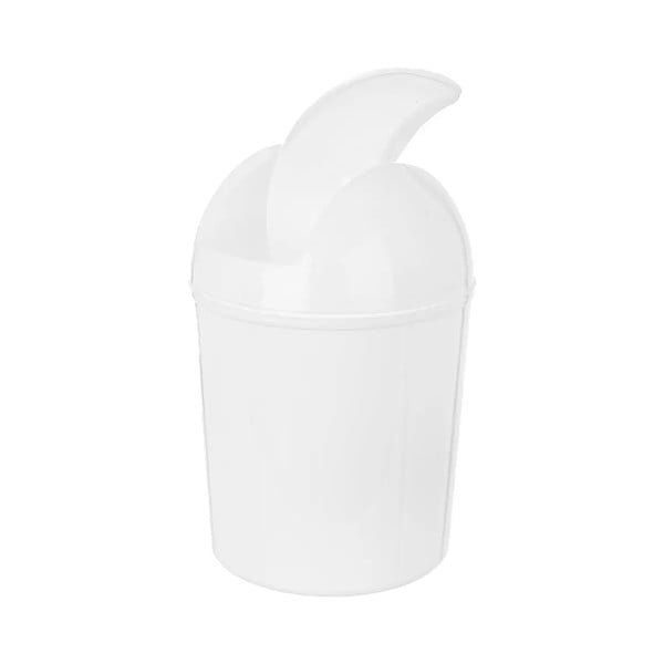 Coș de gunoi alb din plastic 920 ml – Orion-image-1