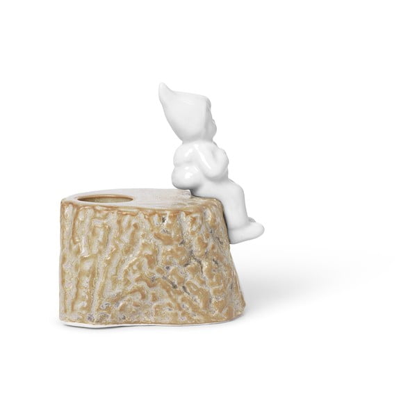 Suport pentru lumânări de Crăciun din porțelan și gresie Kähler Design, lungime 9 cm-image-3