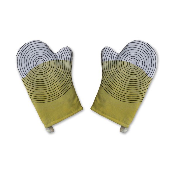 Set 2 mănuși de bucătărie din bumbac Butter Kings Rising Sun