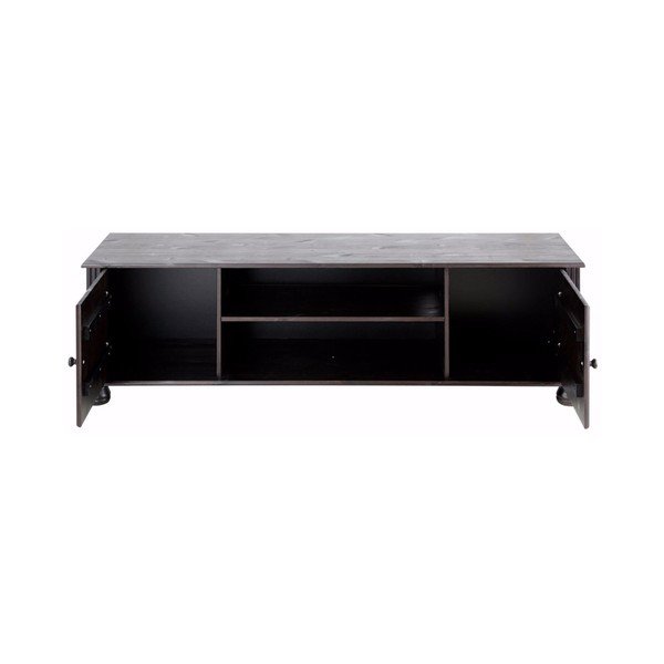 Set mobilier din lemn de pin cu 3 piese Støraa Ella, maro închis-image-2