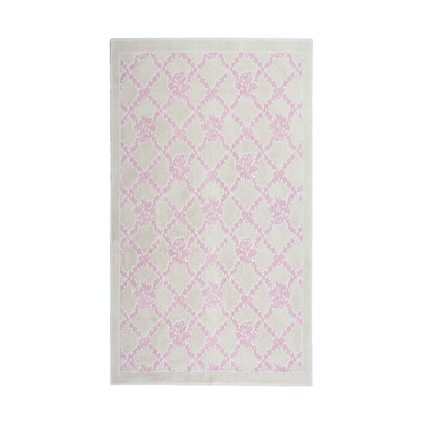 Covor din bumbac Floorist Samasik, 80 x 300 cm, roz pudră 
