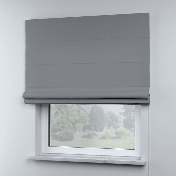 Jaluzea romană gri 170x160 cm Cotton Story - Yellow Tipi-image-1