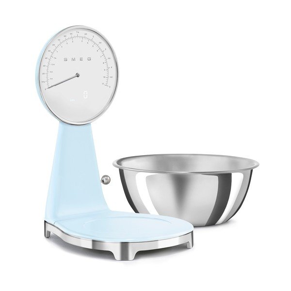 Cântar de bucătărie albastru deschis din plastic digital – SMEG-image-3