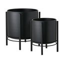 Ghivece decorative 2 buc. din metal Svarta – House Nordic