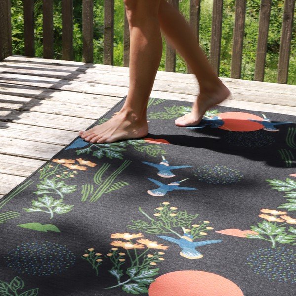 Covor negru 123x180 cm Bloom – Nattiot-image-4