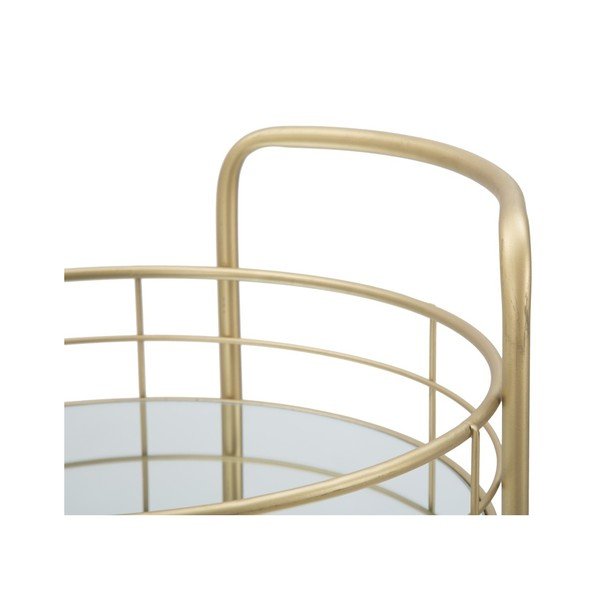 Cărucior pentru servire cu 3 etaje Mauro Ferretti Rondo, auriu-image-1