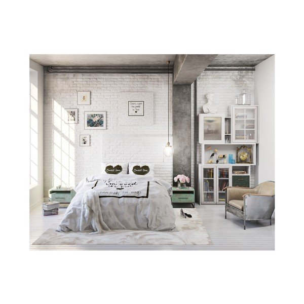 Lenjerie din micropercal Sleeptime In Bed, 200 x 220 cm-image-2