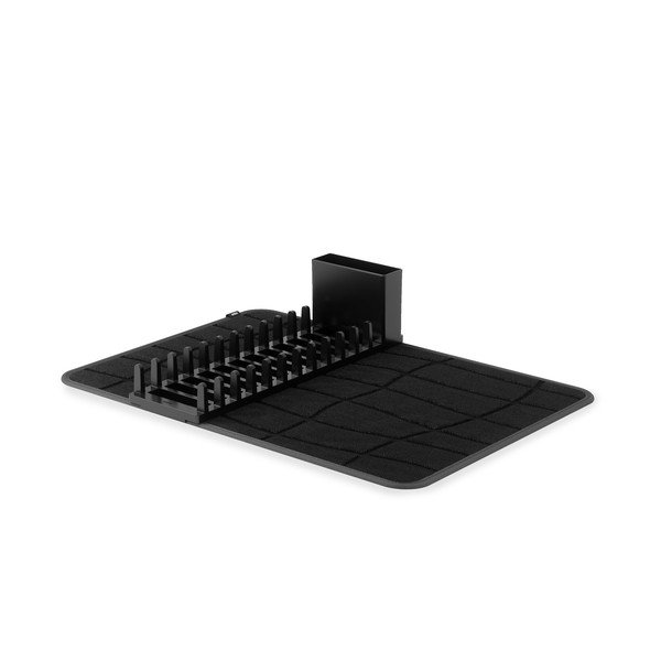 Scurgător de vase negru mat din plastic 61x43 cm Udry – Umbra