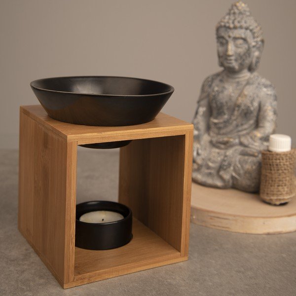 Lampă de aromaterapie din porțelan Black – Orion-image-1