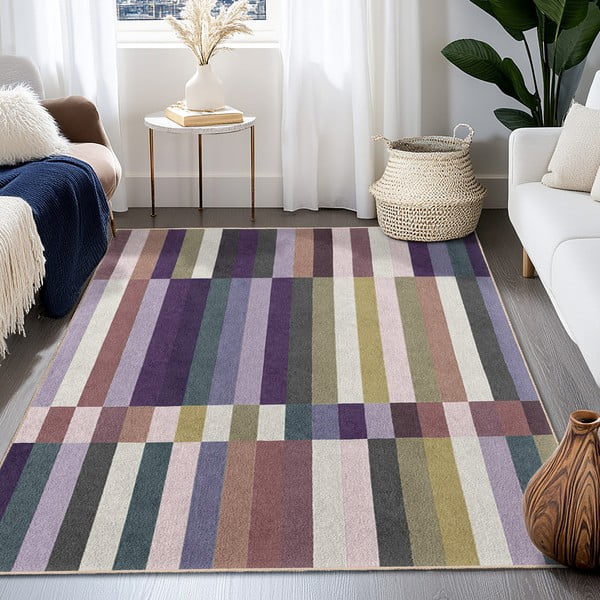 Covor mov lavabil 160x230 cm Purple Rain – Mila Home-image-4