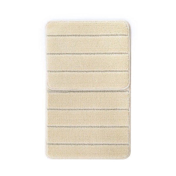 Covorașe de baie crem 2 buc. 50x80 cm Yeni Cizgli – Foutastic-image-2