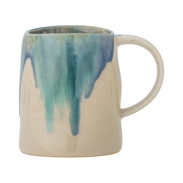 Cană albastră-bej din gresie 450 ml Yori – Bloomingville