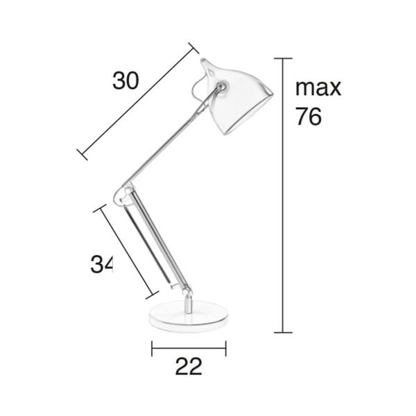 Veioză Zuiver Reader, alb-image-3