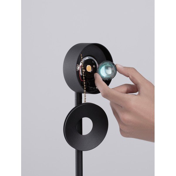 Lampadar negru mat LED cu structură flexibilă/cu intensitate reglabilă din metal (înălțime 121 cm) Irida – Nova Luce-image-3