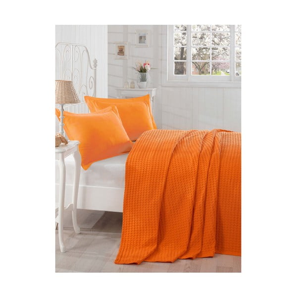 Cuvertură subțire de pat  Boya Orange, 200 x 235 cm