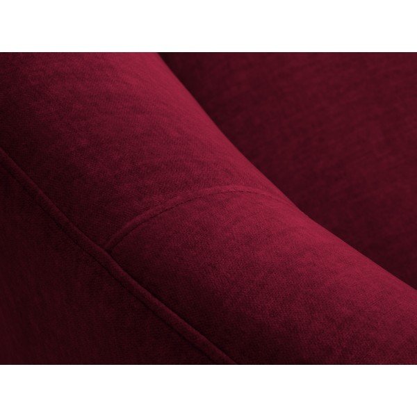 Canapea asimetrică din catifea Mazzini Sofas Debbie, colț stânga, roșu închis-image-4