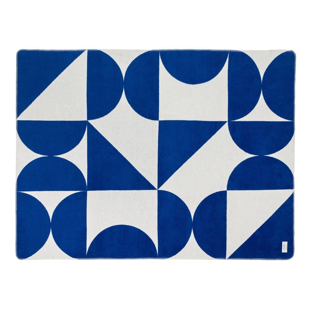 Pătură albastră/crem 150x200 cm Tul – noo.ma