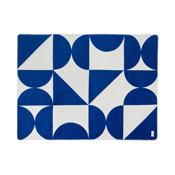 Pătură albastră/crem 150x200 cm Tul – noo.ma