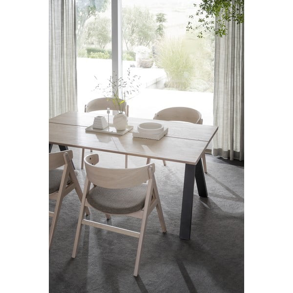 Masă de dining extensibilă cu blat din lemn de stejar 170x100 cm Carradale - Rowico-image-4