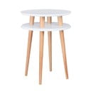 Măsuță auxiliară Ragaba UFO ⌀ 45 cm, alb