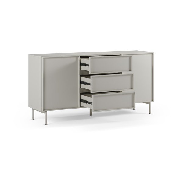 Comodă crem 160x80x42 cm Brise – Marckeric-image-3