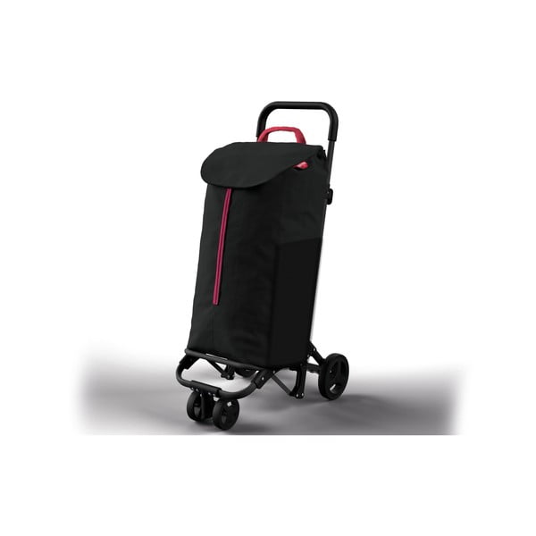 Cărucior de cumpărături Vileda Twin, 52 l, negru-image-3