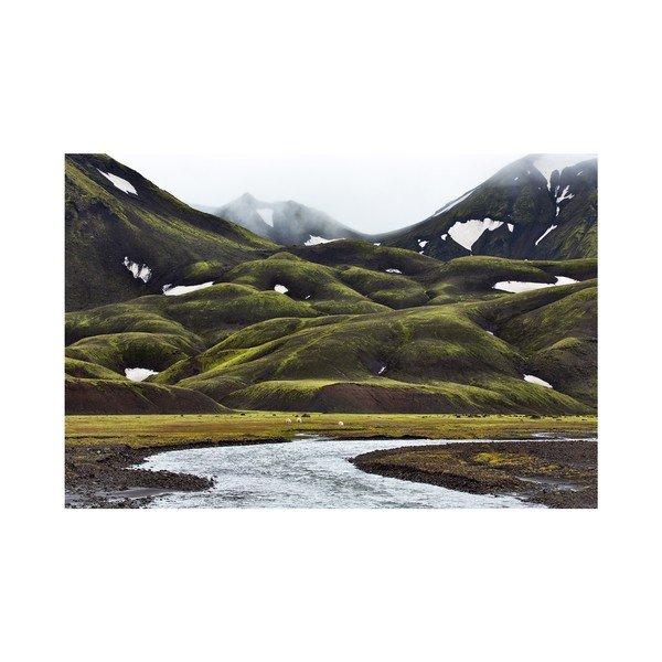 Tablou din sticlă 120x80 cm Fjallabak – Styler