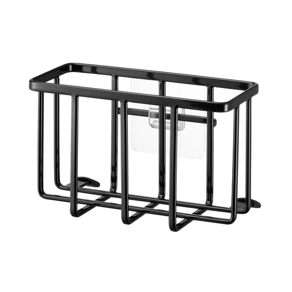 Suport pentru accesorii de spălat negru autoadeziv din metal Film Hook – YAMAZAKI