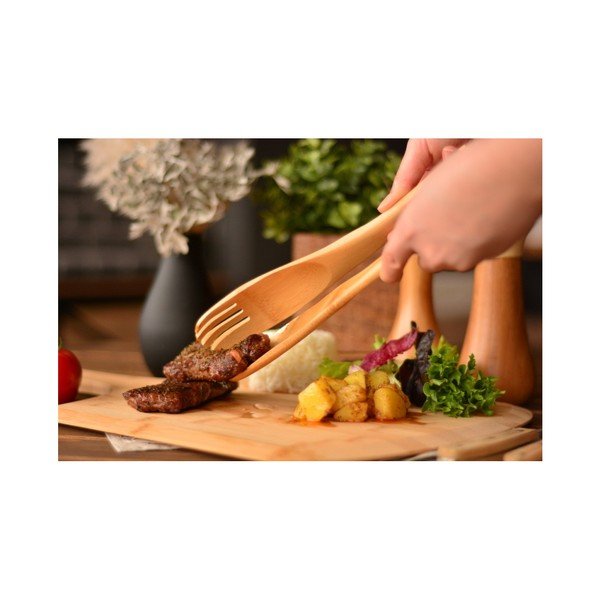 Tacâmuri din bambus pentru salată Bambum Boli-image-2