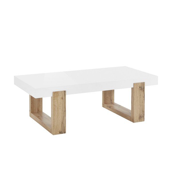 Măsuță de cafea albă 60x120 cm Solid – Støraa-image-1