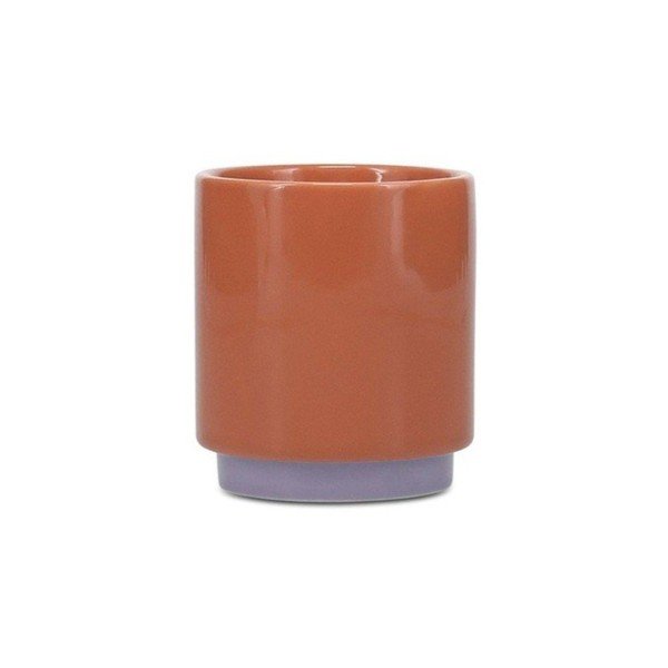 Ceașcă portocalie/mov din gresie ceramică 130 ml Duo – ONA